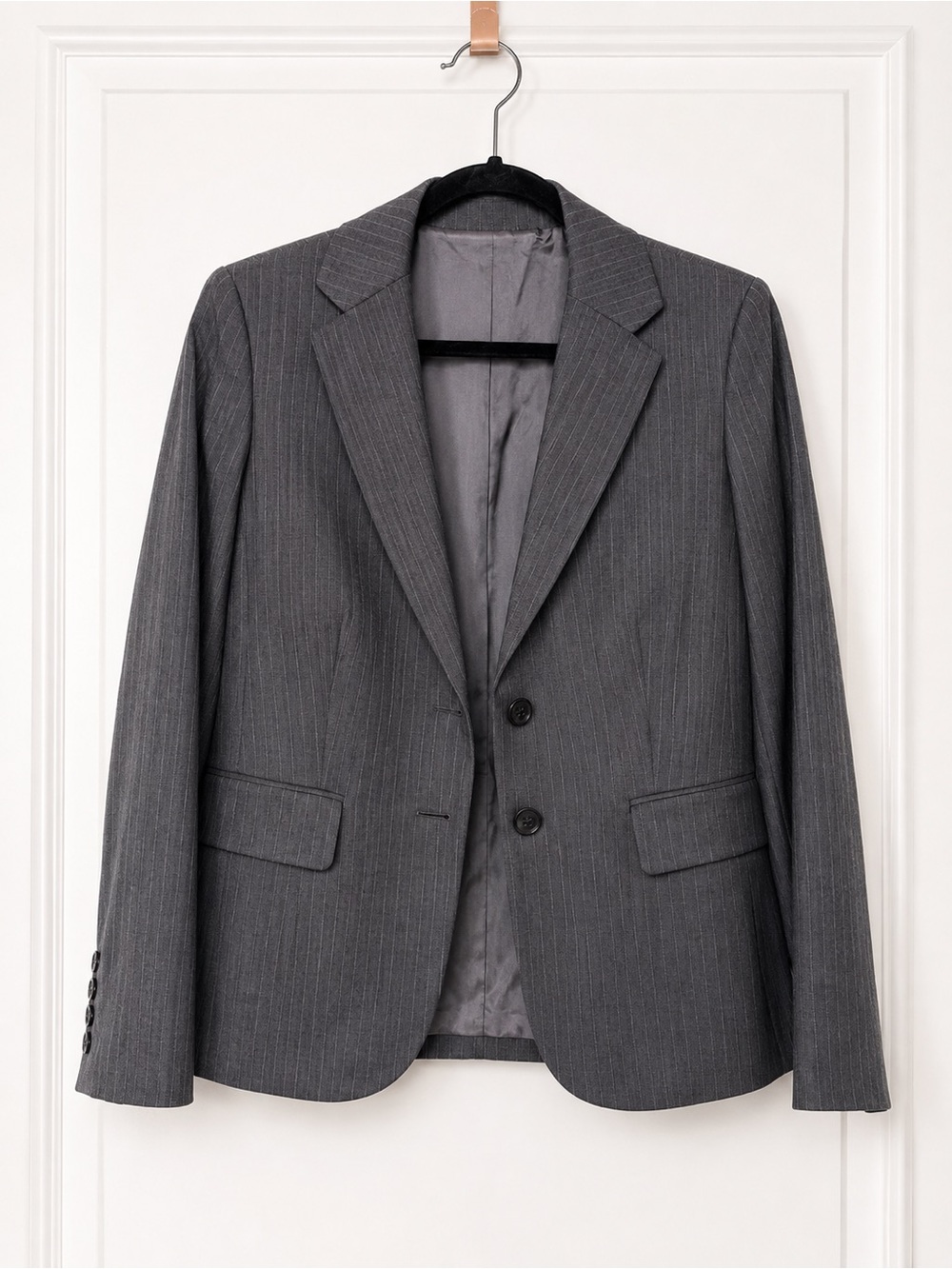 Ann Taylor Charcoal Pinstripe Women's Blazer